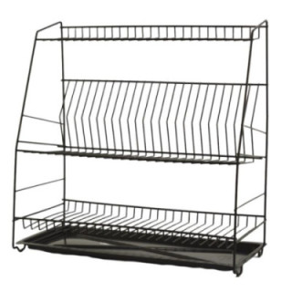 Suszarka do naczyń 3-poziomowa 50cm czarna